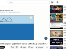 பனிக்கட்டி மிதக்கும் அறிவியலை விளக்கும் இணையதளம்  